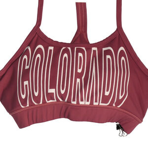 Get Lost Sports Bra Small Lightly Padded Racerback Wireless Wire Free Colorado